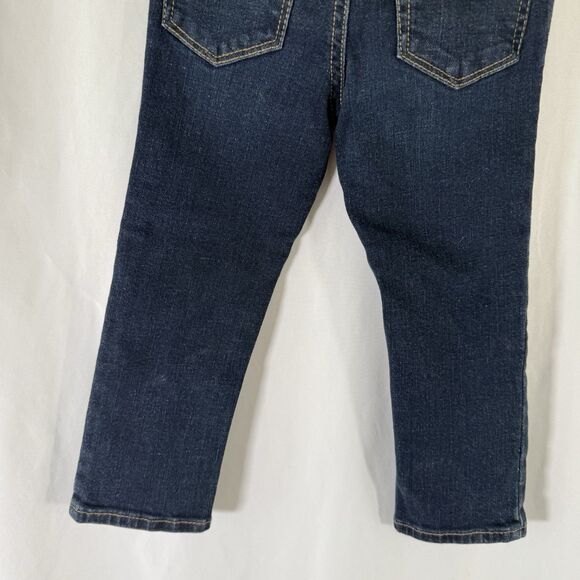 New Old Navy Karate Jeans Toddler 2T Dark Wash Denim Built In Flex Button Zip - Picture 10 of 10